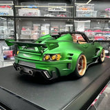 [DreamWalkers] 1:18 Porsche 2020 911 Chevalier D995 Roadster マット グリーン モデルカー レジン