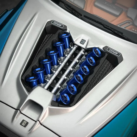 [DreamWalkers] 1:18 Rolls-Royce 2018 Cullinan Widebody Glossy Blue & Silver Model Car Resin
