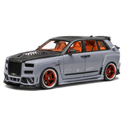 DreamWalkers Rolls-Royce 2018 Cullinan Widebody Glossy cinzento e preto 1:18 – modelo de coleção em resina