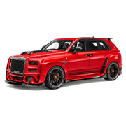 DreamWalkers Rolls-Royce 2018 Cullinan Widebody Glossy vermelho 1:18 – modelo de coleção em resina
