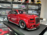 [DreamWalkers] 1:18 Rolls-Royce 2018 Cullinan Widebody Glossy Red Model Car Resin