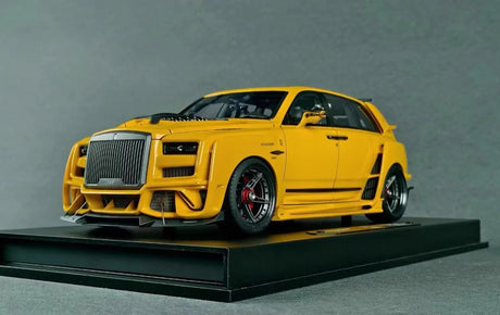 [DreamWalkers] 1:18 Rolls-Royce 2018 Cullinan Widebody Glossy Yellow Model Car Resin