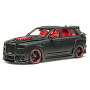 DreamWalkers Rolls-Royce 2018 Cullinan Widebody Matte preto 1:18 – modelo de coleção em resina
