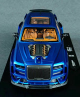 [DreamWalkers] 1:18 Rolls-Royce 2018 Cullinan Widebody Matte Blue Model Car Resin
