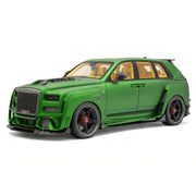 DreamWalkers Rolls-Royce 2018 Cullinan Widebody Matte verde 1:18 – modelo de coleção em resina