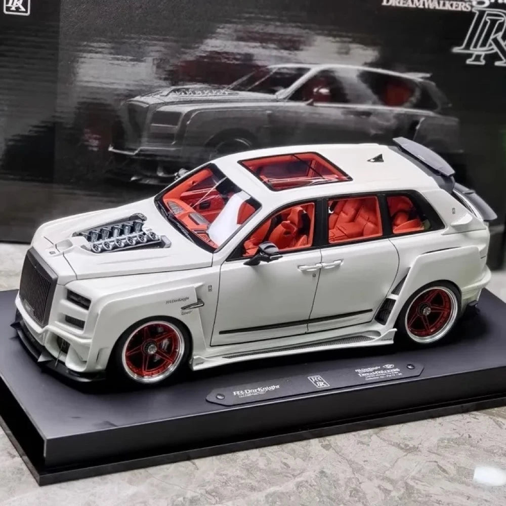 [DreamWalkers] 1:18 Rolls-Royce 2018 Cullinan Widebody Matte White Model Car Resin