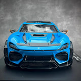 [DreamWalkers] 1:18 Ferrari 2024 Purosangue Mansory Glossy Blue Model Car Resin