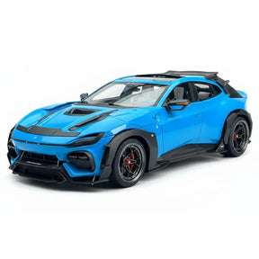 [DreamWalkers] 1:18 Ferrari 2024 Purosangue Mansory Glossy Blue Model Car Resin