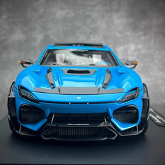 [DreamWalkers] 1:18 Ferrari 2024 Purosangue Mansory Glossy Blue Model Car Resin