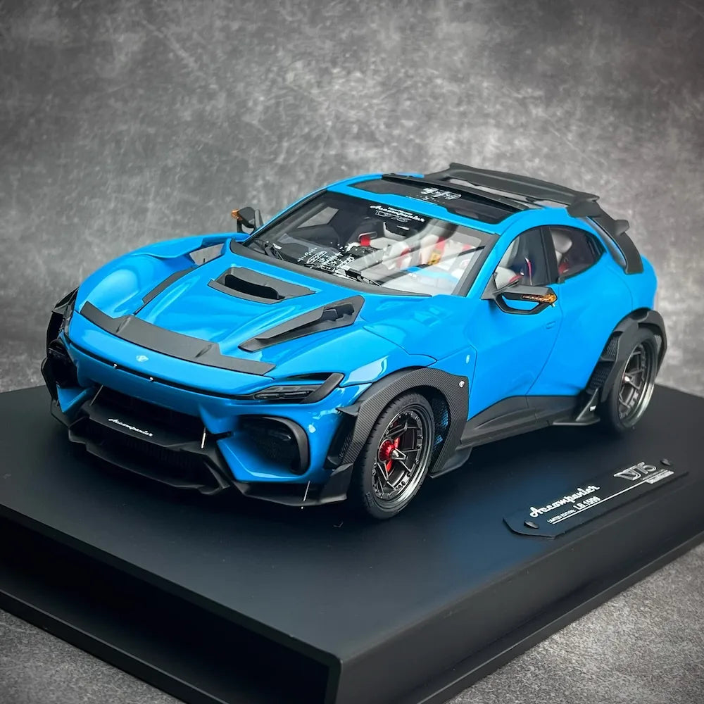 [DreamWalkers] 1:18 Ferrari 2024 Purosangue Mansory Glossy Blue Model Car Resin