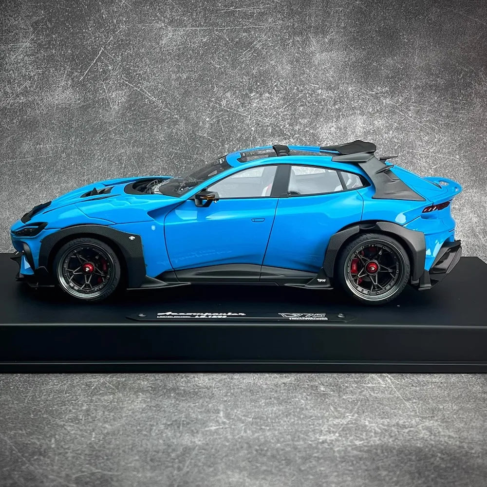 [DreamWalkers] 1:18 Ferrari 2024 Purosangue Mansory Glossy Blue Model Car Resin