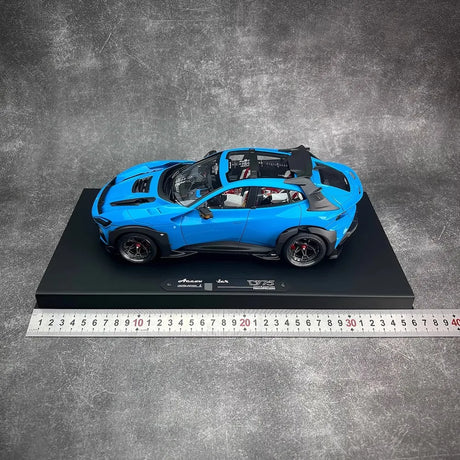 [DreamWalkers] 1:18 Ferrari 2024 Purosangue Mansory Glossy Blue Model Car Resin