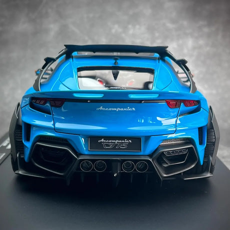 [DreamWalkers] 1:18 Ferrari 2024 Purosangue Mansory Glossy Blue Model Car Resin