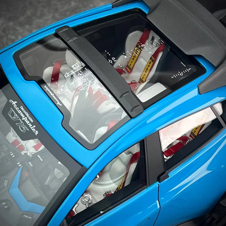 [DreamWalkers] 1:18 Ferrari 2024 Purosangue Mansory Glossy Blue Model Car Resin