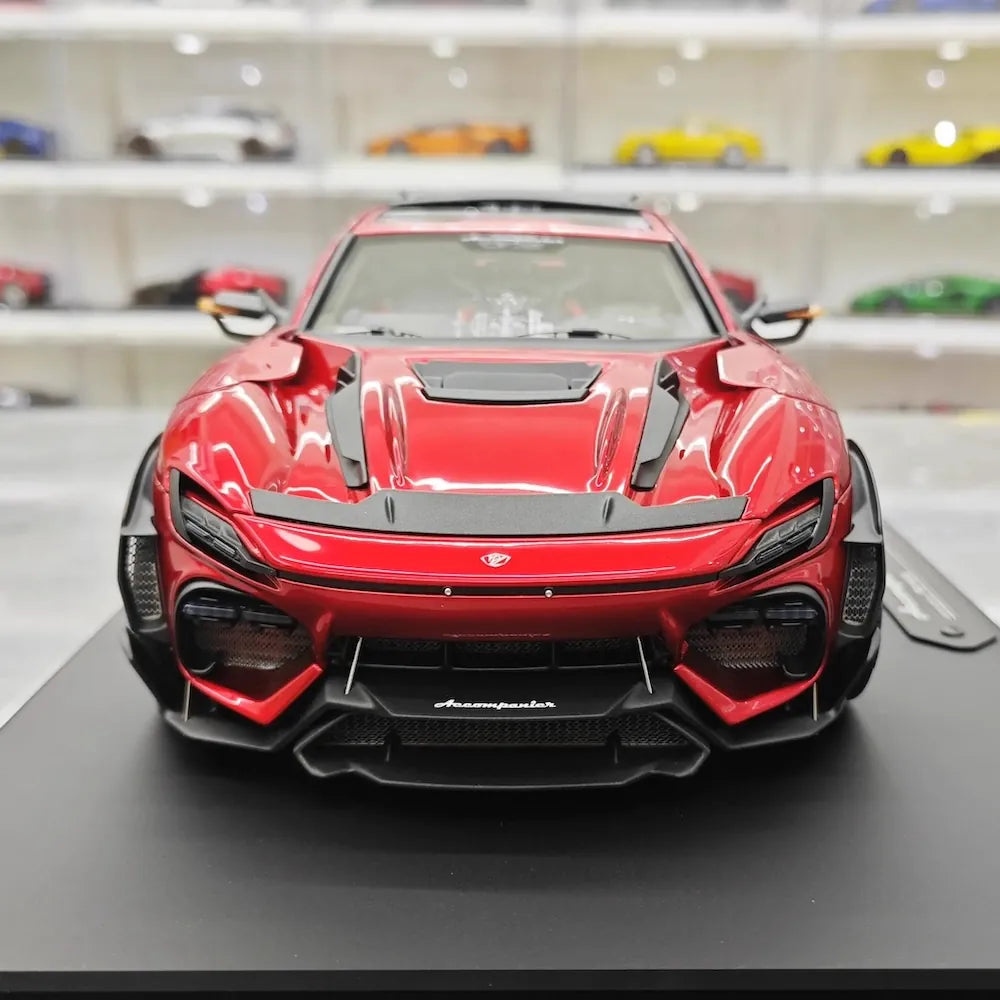 [DreamWalkers] 1:18 Ferrari 2024 Purosangue Mansory Glossy Red Model Car Resin