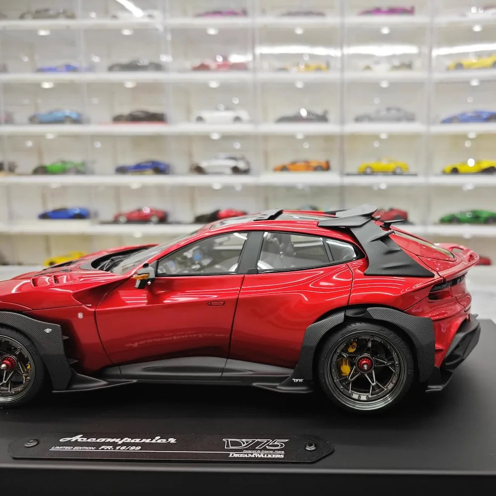 [DreamWalkers] 1:18 Ferrari 2024 Purosangue Mansory Glossy Red Model Car Resin