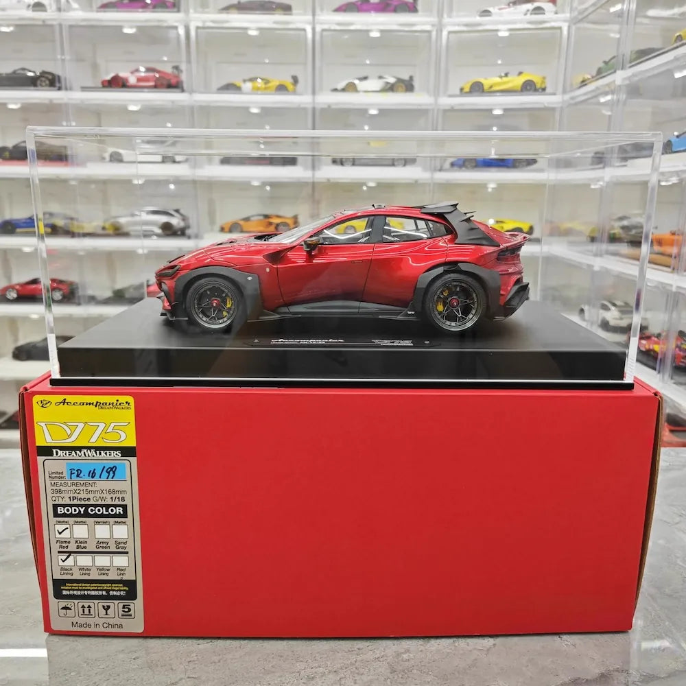 [DreamWalkers] 1:18 Ferrari 2024 Purosangue Mansory Glossy Red Model Car Resin