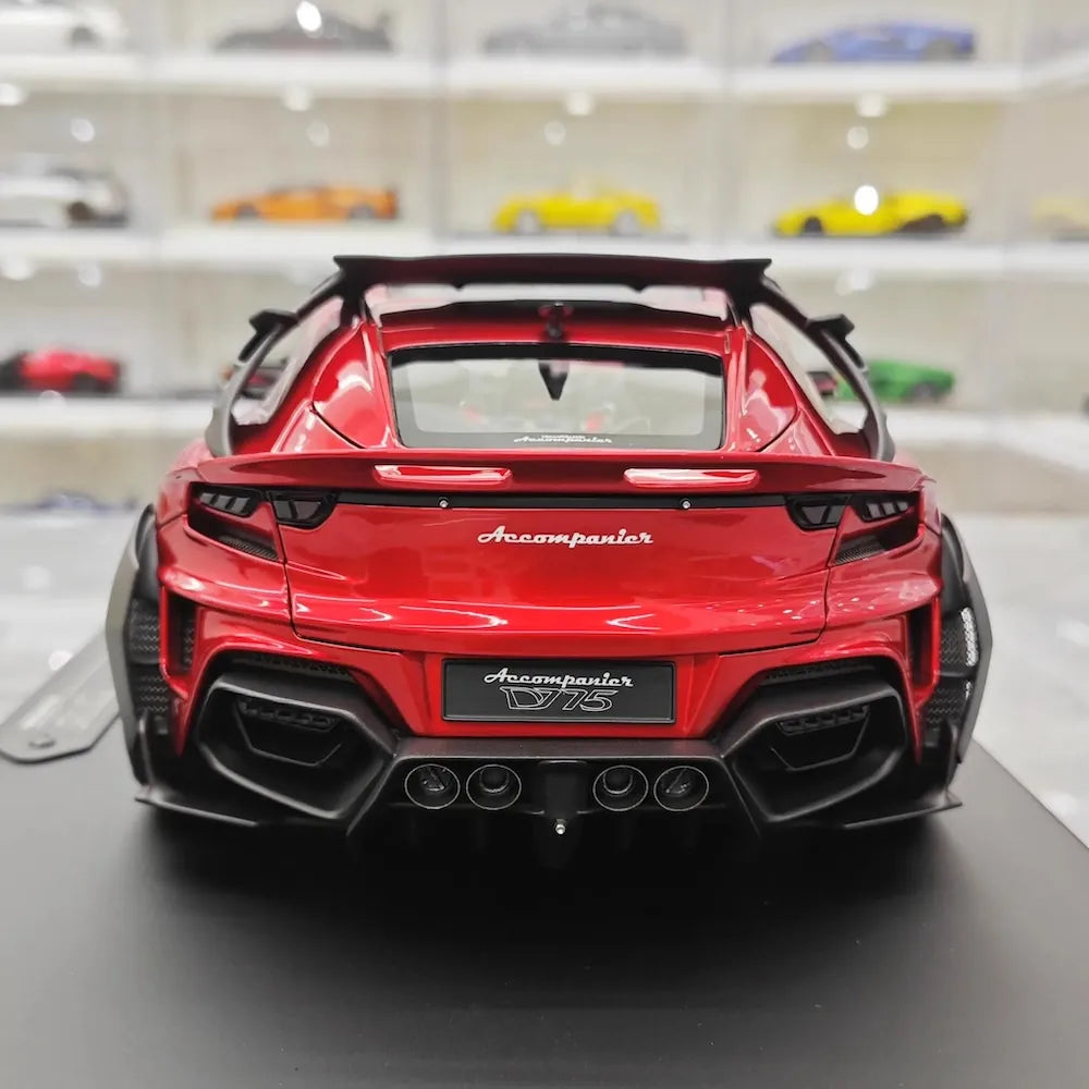 [DreamWalkers] 1:18 Ferrari 2024 Purosangue Mansory Glossy Red Model Car Resin