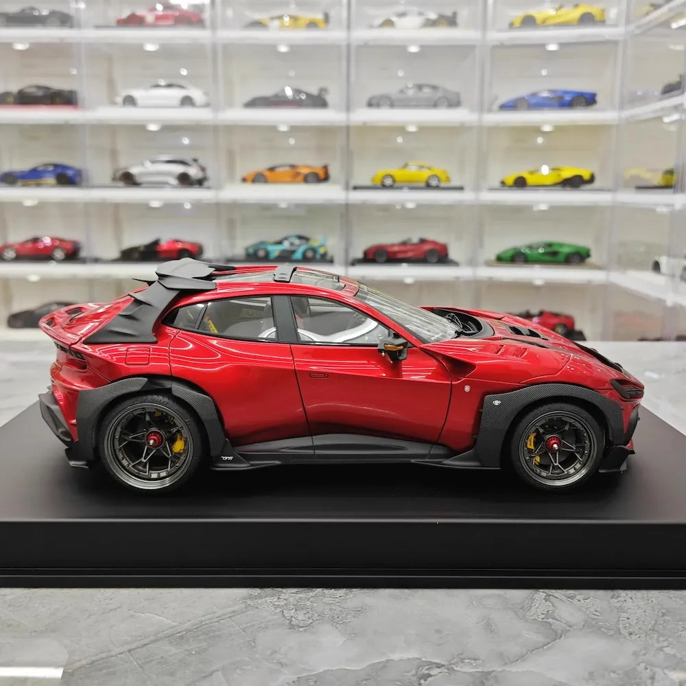 [DreamWalkers] 1:18 Ferrari 2024 Purosangue Mansory Glossy Red Model Car Resin