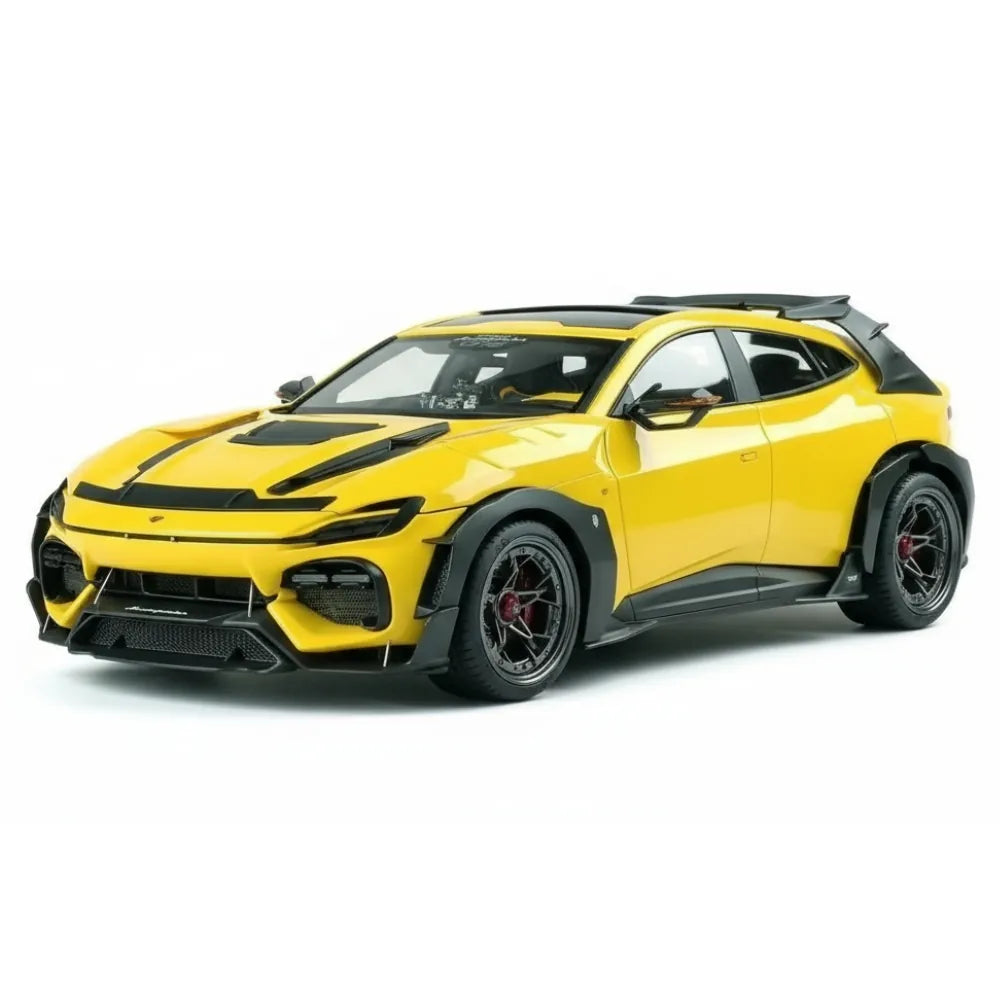 [DreamWalkers] 1:18 Ferrari 2024 Purosangue Mansory グロスy イエロー モデルカー レジン