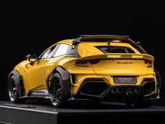 [DreamWalkers] 1:18 Ferrari 2024 Purosangue Mansory Glossy Yellow Model Car Resin
