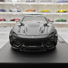 [DreamWalkers] 1:18 Ferrari 2024 Purosangue Mansory opaco nero modellino di auto resina