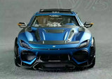 [DreamWalkers] 1:18 Ferrari 2024 Purosangue Mansory Matte Blue Model Car Resin