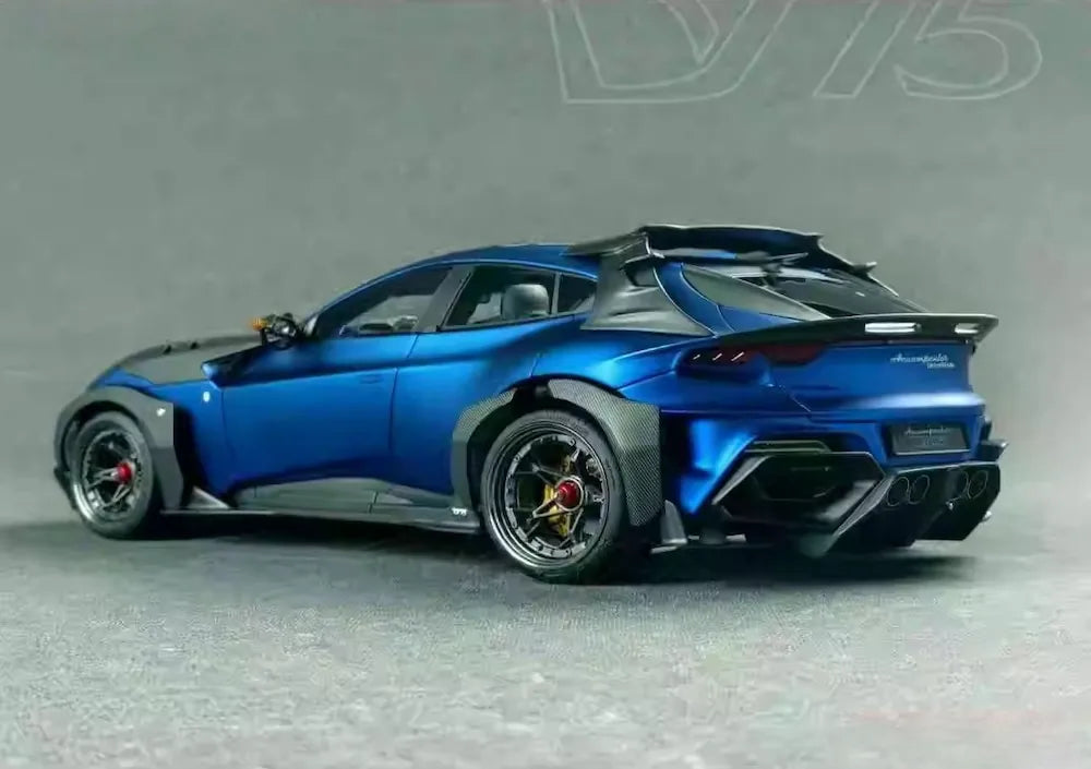 [DreamWalkers] 1:18 Ferrari 2024 Purosangue Mansory Matte Blue Model Car Resin