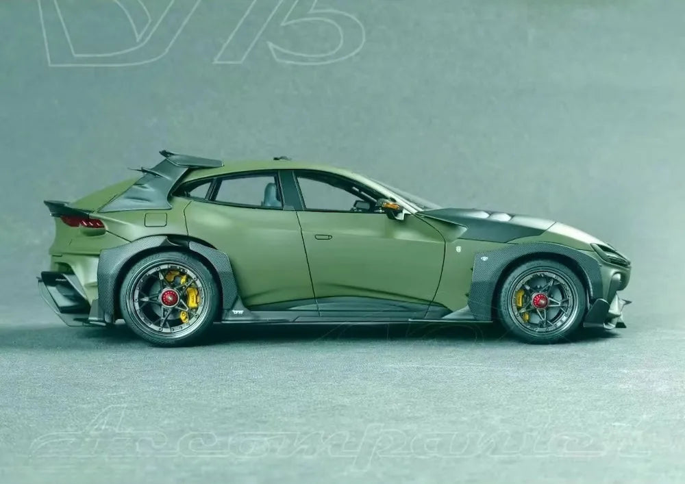 [DreamWalkers] 1:18 Ferrari 2024 Purosangue Mansory Matte Green Model Car Resin