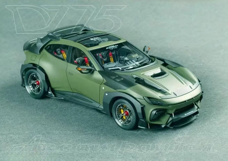 [DreamWalkers] 1:18 Ferrari 2024 Purosangue Mansory Matte Green Model Car Resin