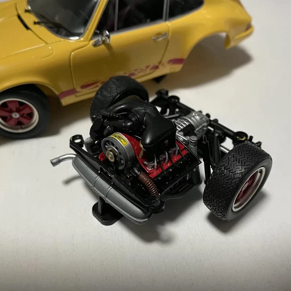 [EBBRO] 1:24 Porsche 1973 911 Carrera RS Yellow Model Car Die-Cast