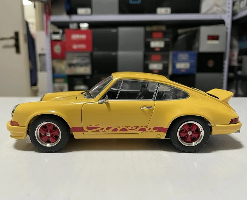 [EBBRO] 1:24 Porsche 1973 911 Carrera RS Yellow Model Car Die-Cast