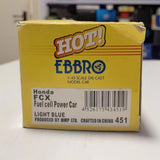 [EBBRO] 1:43 Honda 1999 FCX Blue Model Car Die-Cast