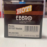 [EBBRO] 1:43 Honda 2000 Odyssey Absolute RA6 Red Model Car Die-Cast