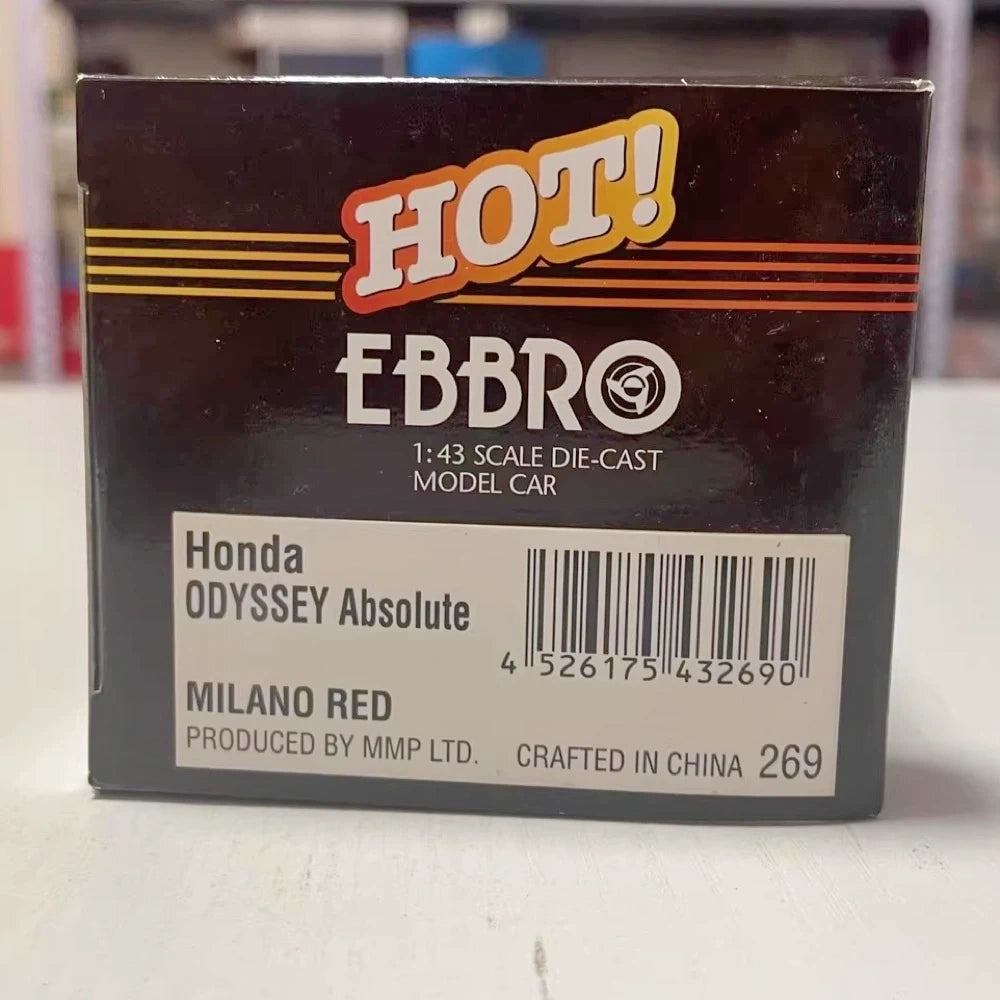 [EBBRO] 1:43 Honda 2000 Odyssey Absolute RA6 Red Model Car Die-Cast