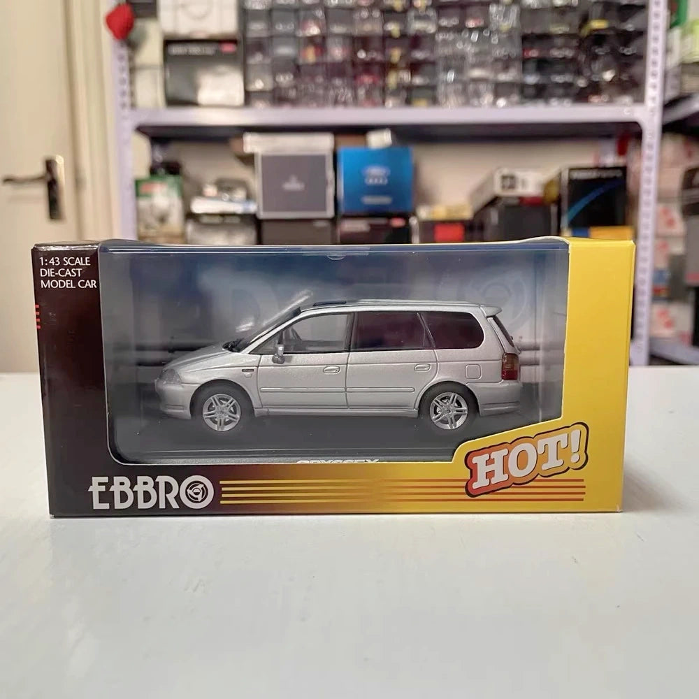 [EBBRO] 1:43 Honda 2000 Odyssey Absolute RA6 Silver Model Car Die-Cast