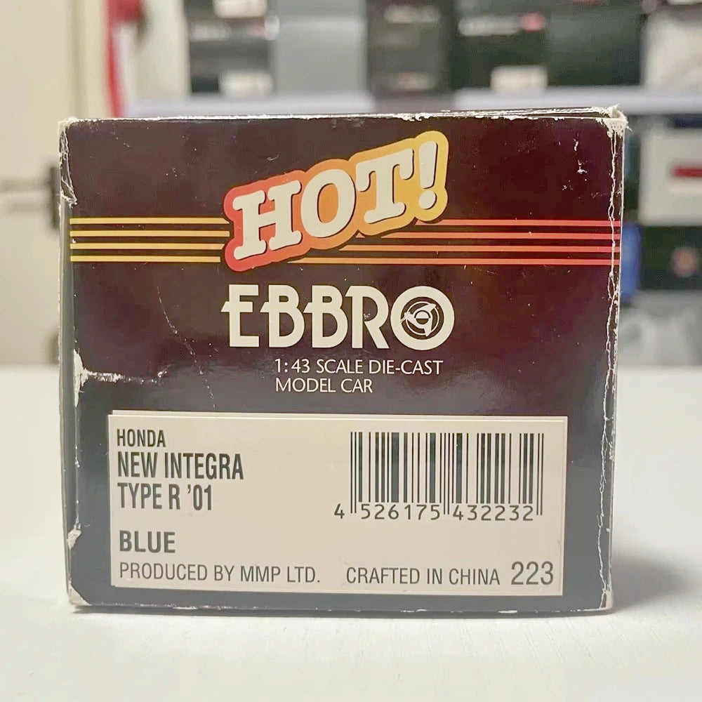 [EBBRO] 1:43 Honda 2001 Integra Type R DC5 Blue Model Car Die-Cast