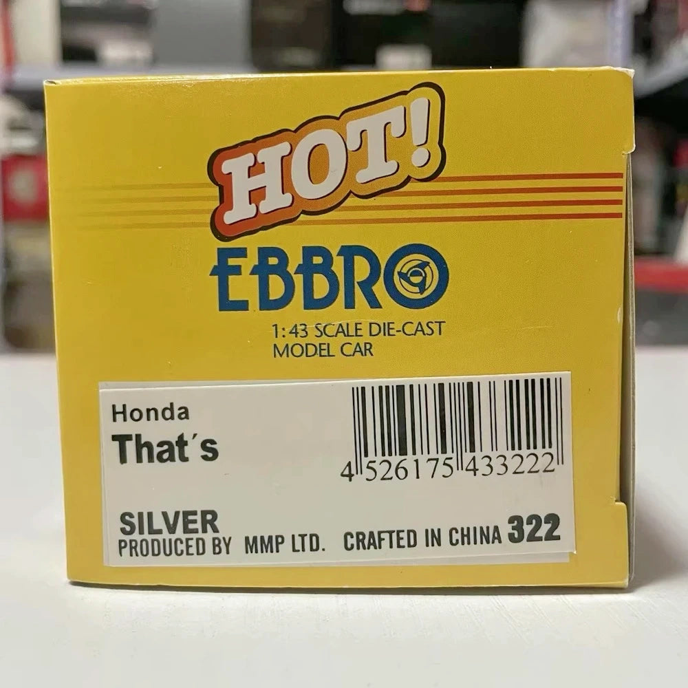 [EBBRO] 1:43 Honda 2002 That's Silver Model Car Die-Cast