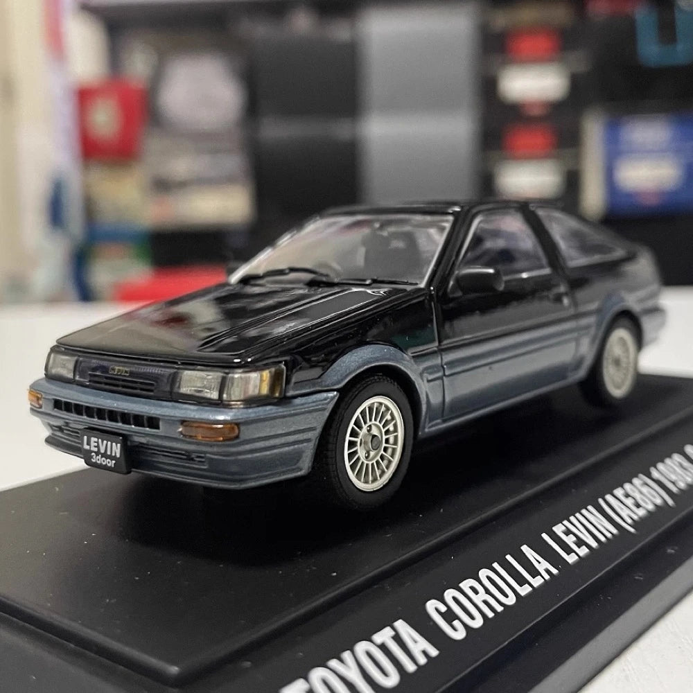 [EBBRO] 1:43 Toyota 1983 Corolla Levin AE86 Black Model Car Die-Cast