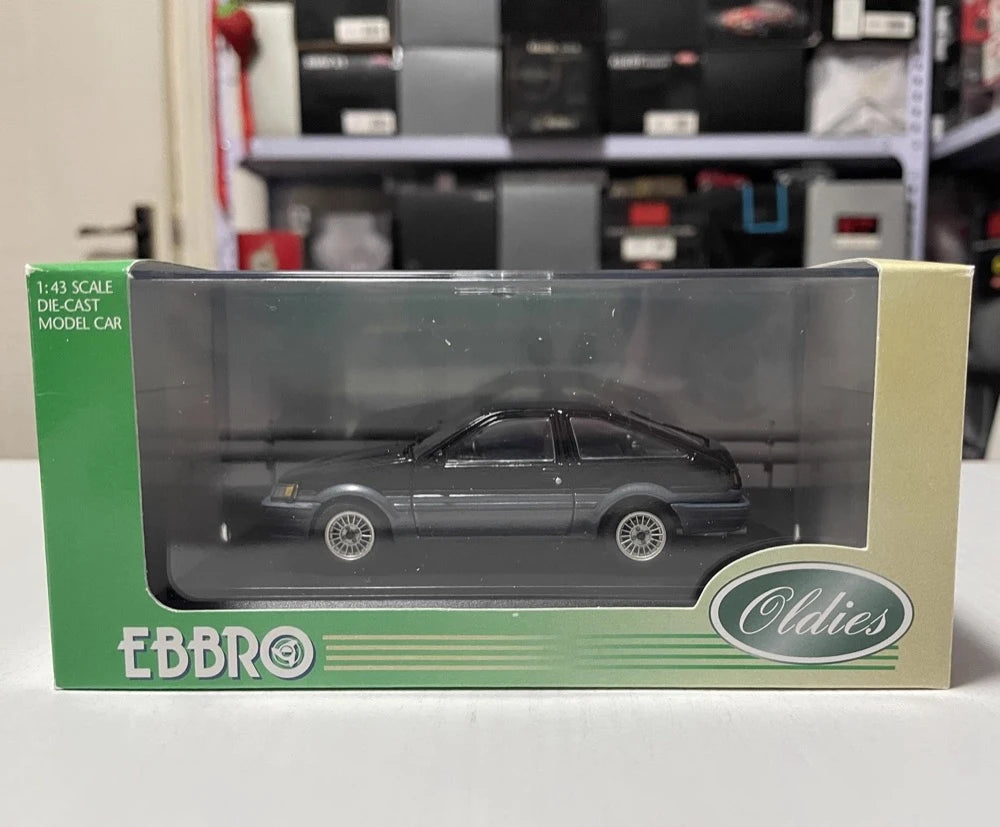 [EBBRO] 1:43 Toyota 1983 Corolla Levin AE86 Black Model Car Die-Cast