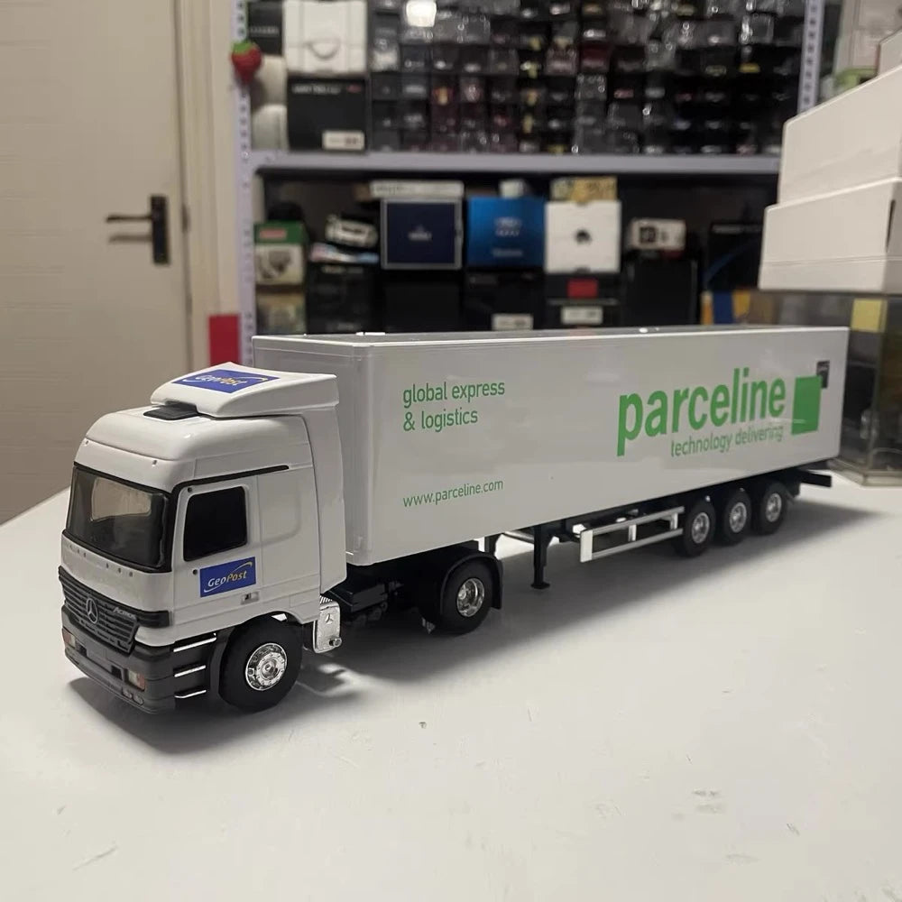 [Eligor] 1:43 Mercedes-Benz 1996 Actros Geopost blanc voiture miniature Die-Cast