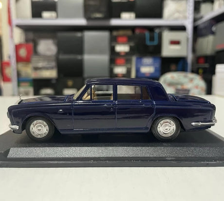 [Eligor] 1:43 Rolls-Royce 1976 Silver Shadow Blue Model Car Die-Cast