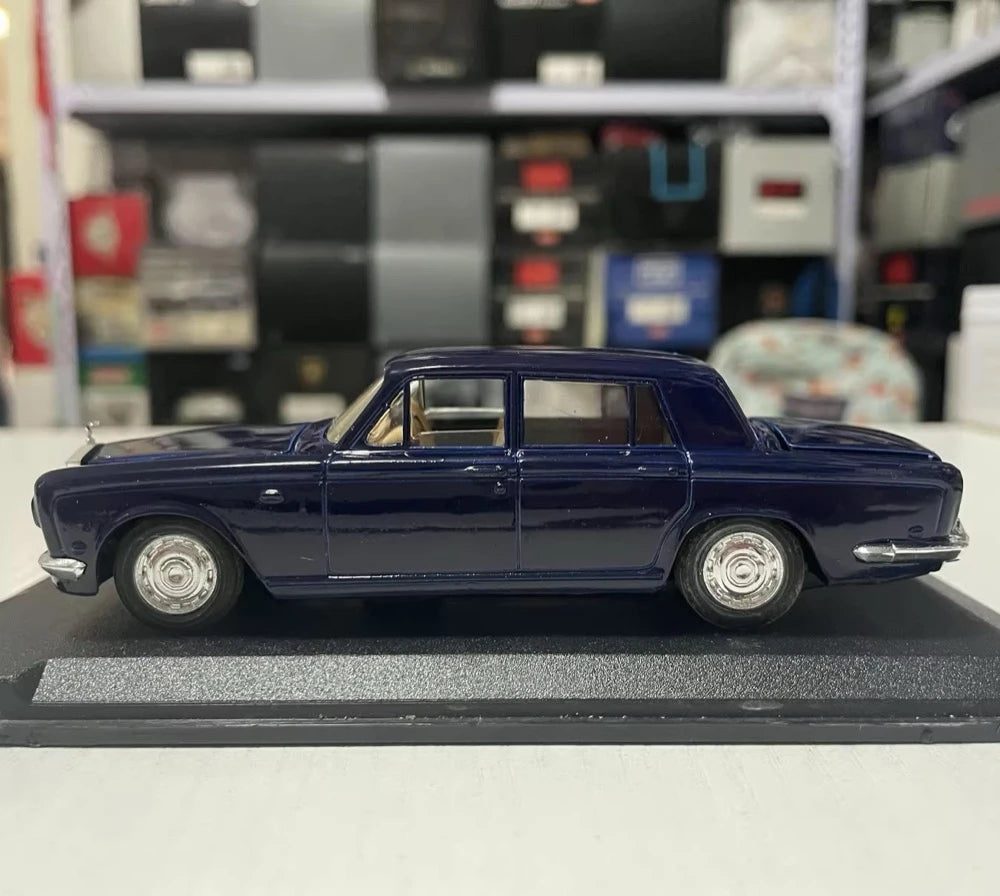 [Eligor] 1:43 Rolls-Royce 1976 Silver Shadow Blue Model Car Die-Cast