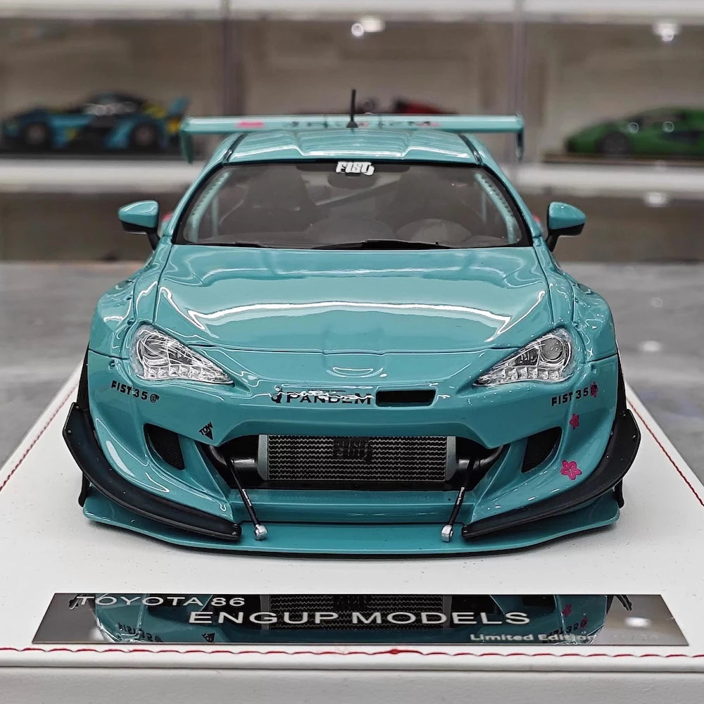 [Engup] 1:18 Toyota 2012 86 Pandem blu modellino di auto resina