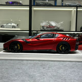 F.C Malli Ferrari 2015 F12tdf Metalli Punainen Musta Valkoinen Raita 1:18 – Keräilyhartsimalli Hartsi