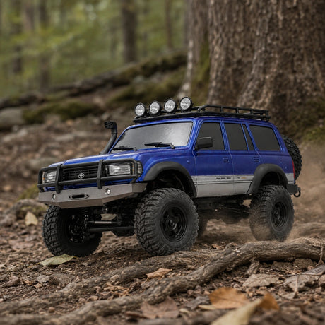 FMS FCX18 1:18 Toyota Land Cruiser LC80 أزرق RC زاحف يلمس سيارة RC سيارة 4WD RTR RC