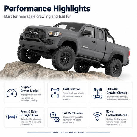 FMS FCX24M 1:24 Toyota تاكوما RC زاحف 4WD RTR RC سيارة RC سيارة
