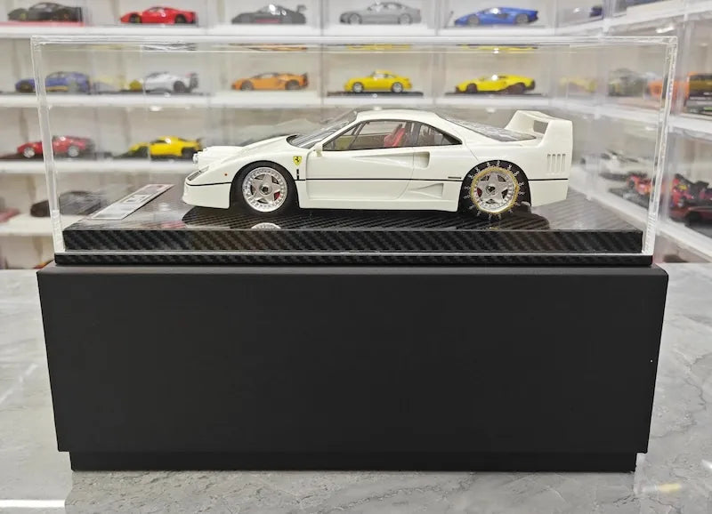 1:18 Ferrari 1989 F40 Snow Edition White Die Cast Model Car