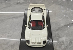 1:18 Ferrari 1989 F40 Snow Edition White Die Cast Model Car