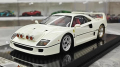 1:18 Ferrari 1989 F40 Snow Edition White Die Cast Model Car